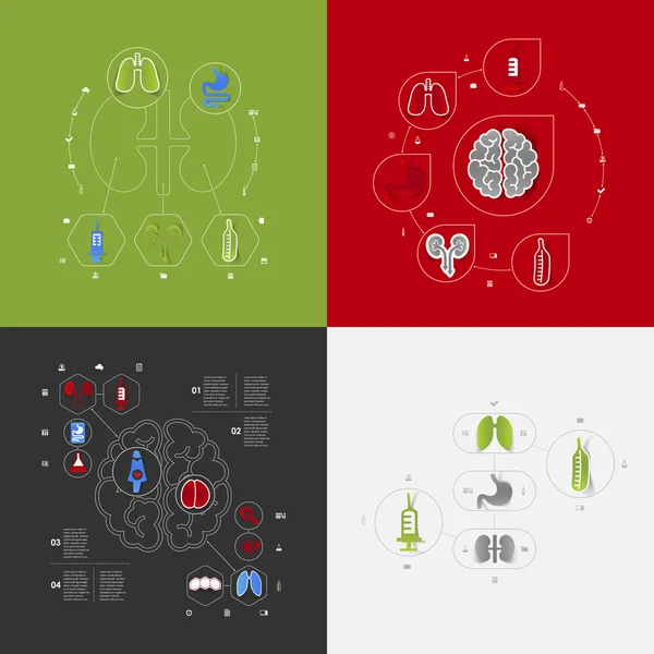 Medizinische Ikonen — Stockvektor