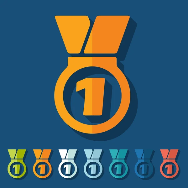 Medal ikony — Wektor stockowy