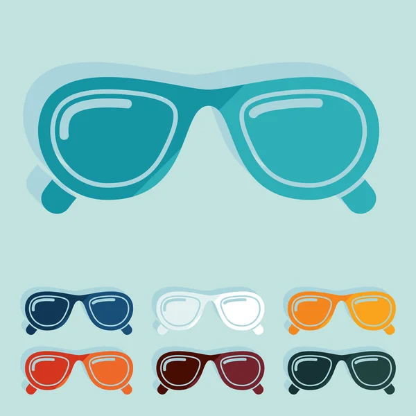 Iconos de gafas de sol — Vector de stock