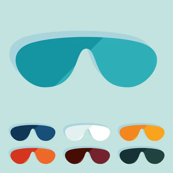 Sluneční brýle ikony — Stockový vektor