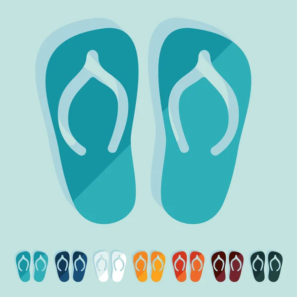 Slippers icons — Stock Vector
