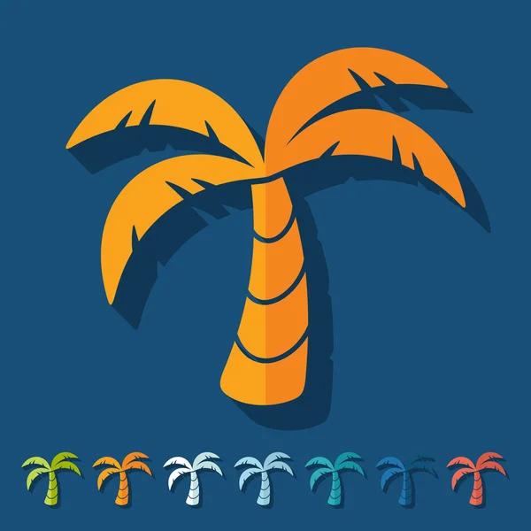 Palm icons — Stock Vector