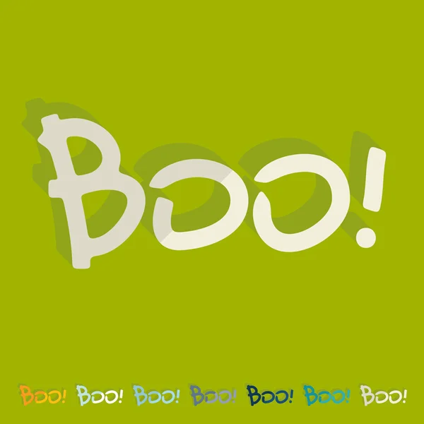 Icono de palabra Boo — Vector de stock