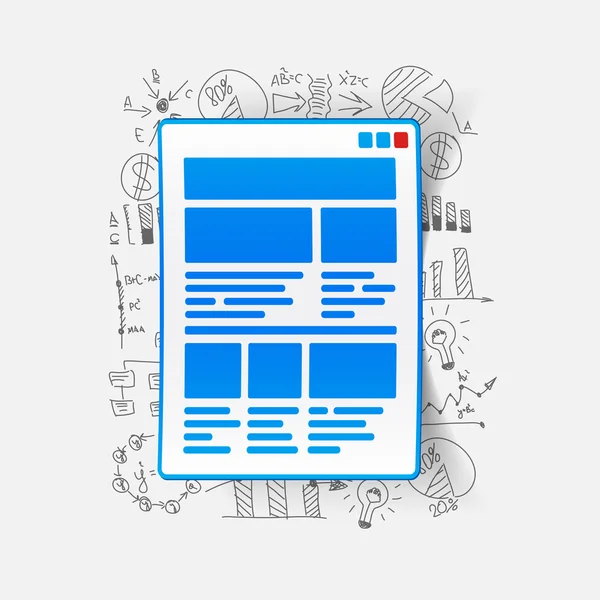 Adesivo interfaccia — Vettoriale Stock