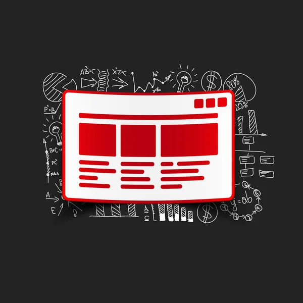 Adesivo interfaccia — Vettoriale Stock