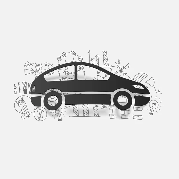 Car sticker — Stock Vector