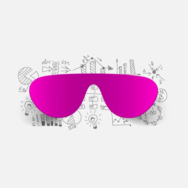 Sticker lunettes de soleil — Image vectorielle