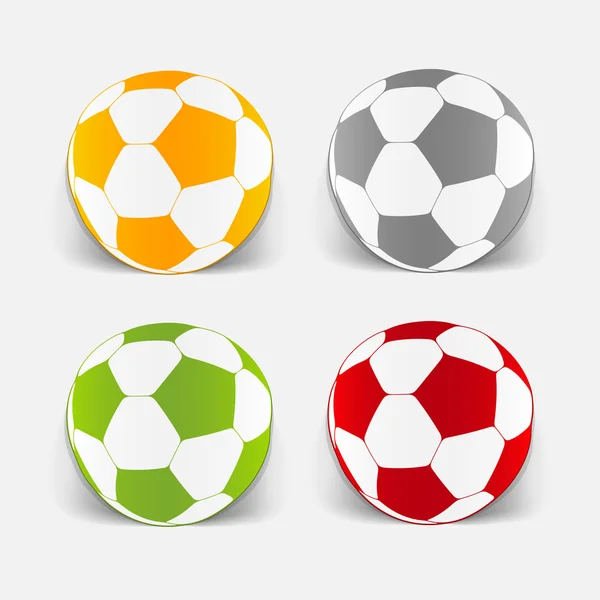 Ball stickers — Stock Vector