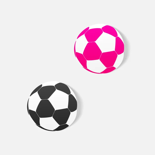 Ball stickers — Stock Vector