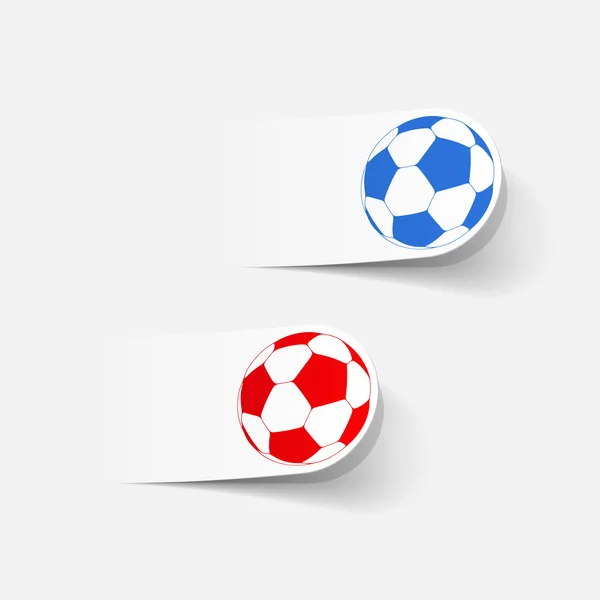 Ball stickers — Stock Vector