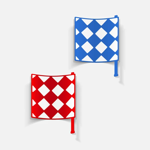 Linesman flags set — Stock Vector