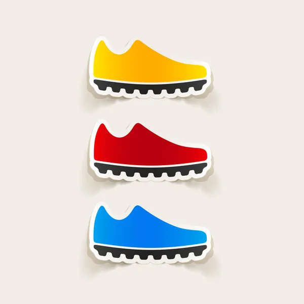 Sneakers stickers — Stockvector