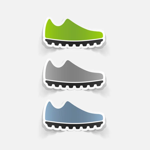 Sneakers stickers — Stockvector