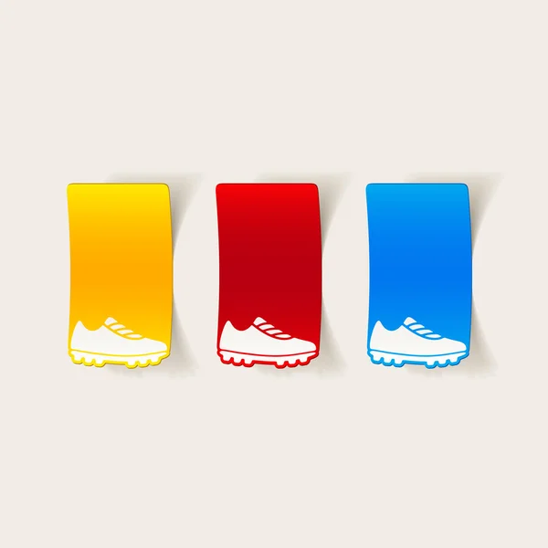 Sneakers stickers — Stock Vector