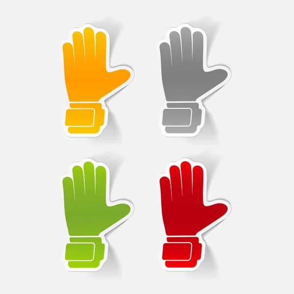 Autocollants gants — Image vectorielle