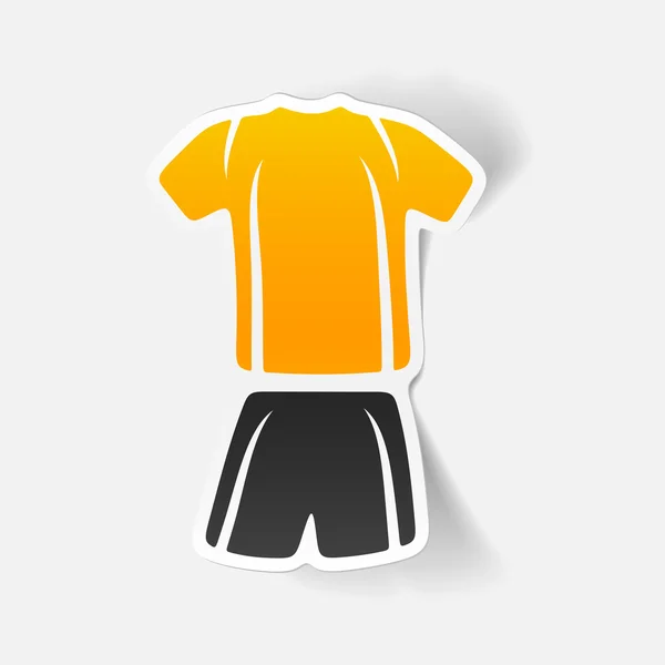 Voetbal kleding sticker — Stockvector