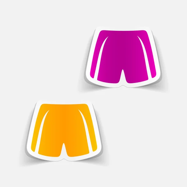 Shorts Aufkleber — Stockvektor