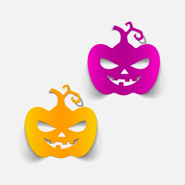 Pegatinas de calabaza — Vector de stock