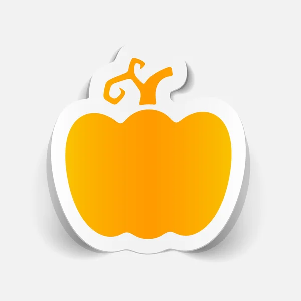Sticker citrouille — Image vectorielle