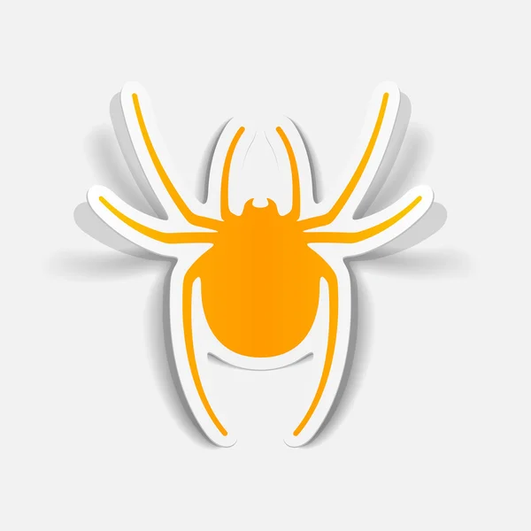 Spider sticker — Stock Vector