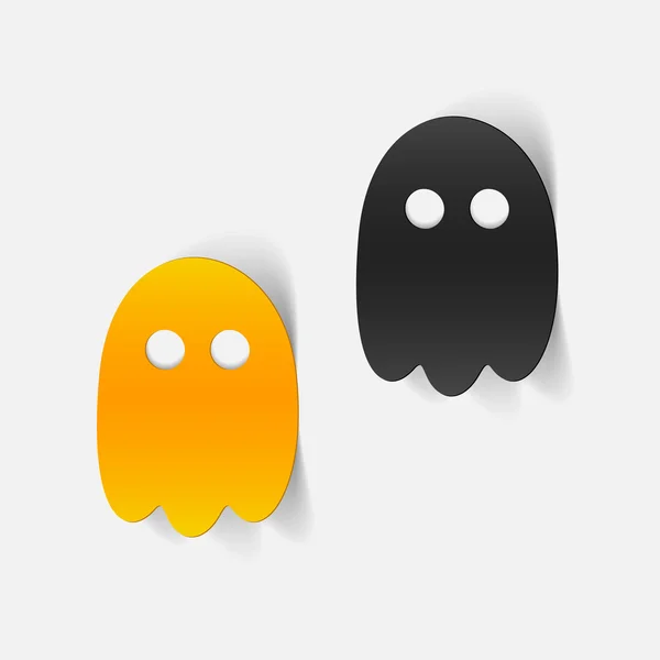 Ghost stickers — Stock Vector