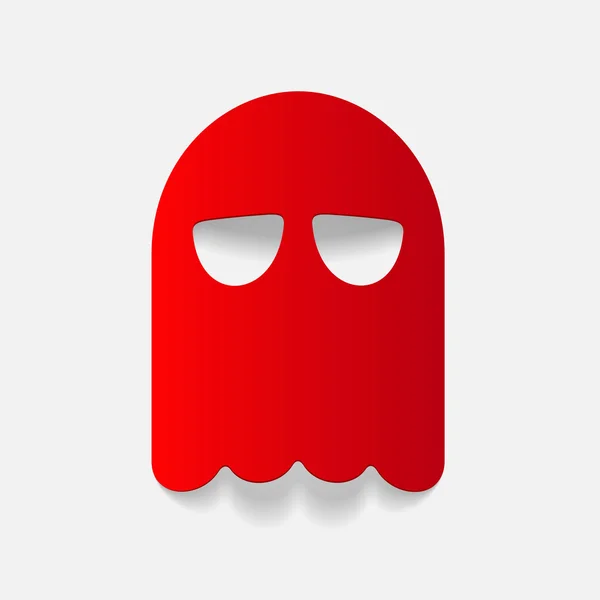Ghost sticker — Stock Vector