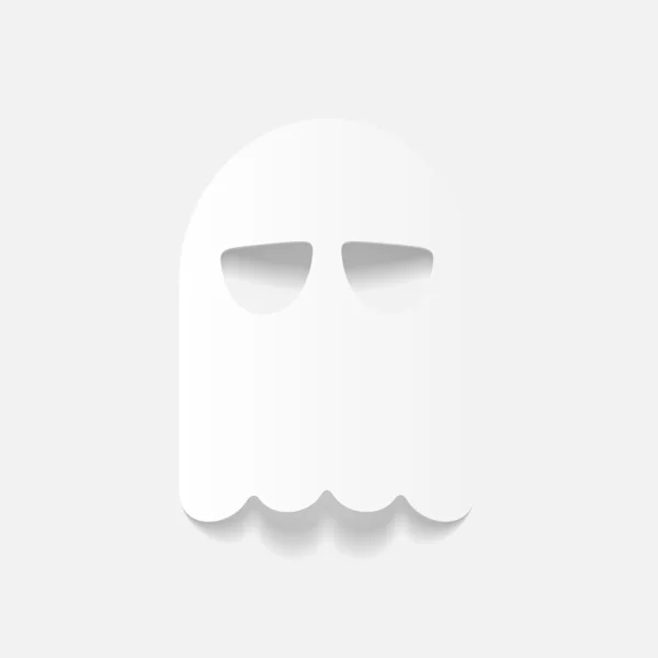 Ghost sticker — Stock Vector