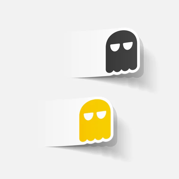 Ghost stickers — Stock Vector
