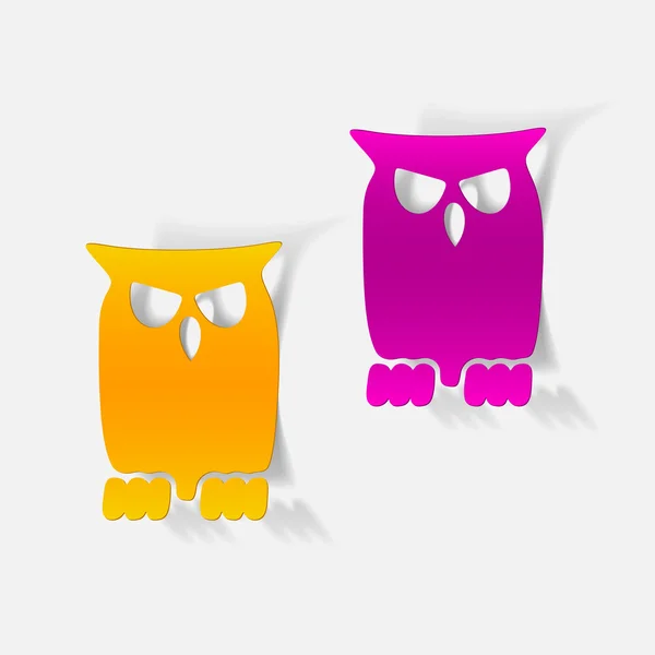 Owl stickers — Stock Vector