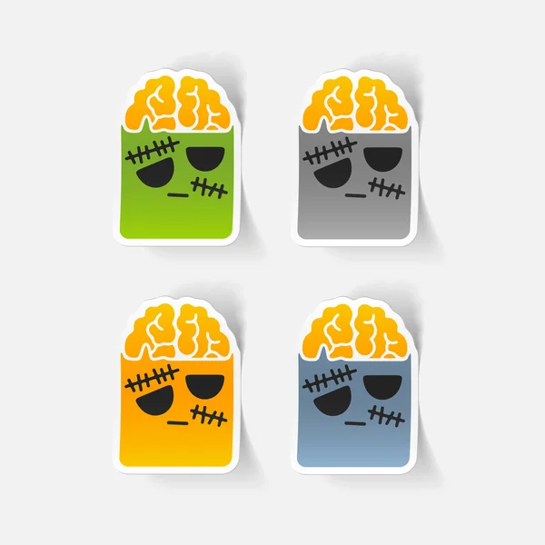 Stickers Zombie — Image vectorielle