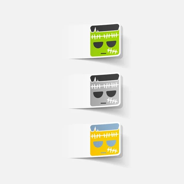 Stickers Zombie — Image vectorielle