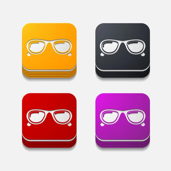 Sunglasses icons — Stock Vector