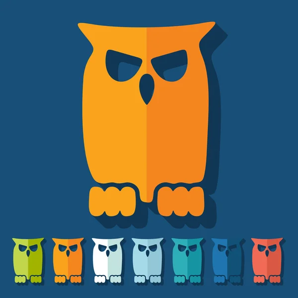 Owl icons — Stock Vector