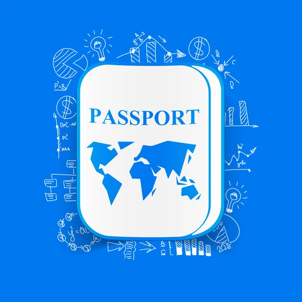 Διαβατήριο αυτοκόλλητο — Διανυσματικό Αρχείο