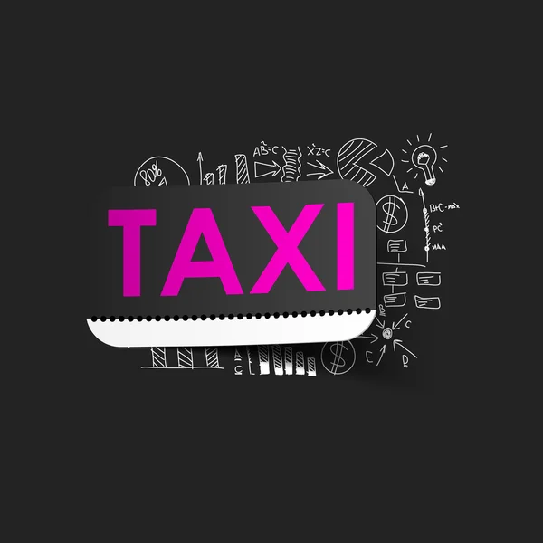 Taxi-Vignette — Stockvektor