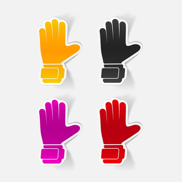 Gloves design element — Stock Vector