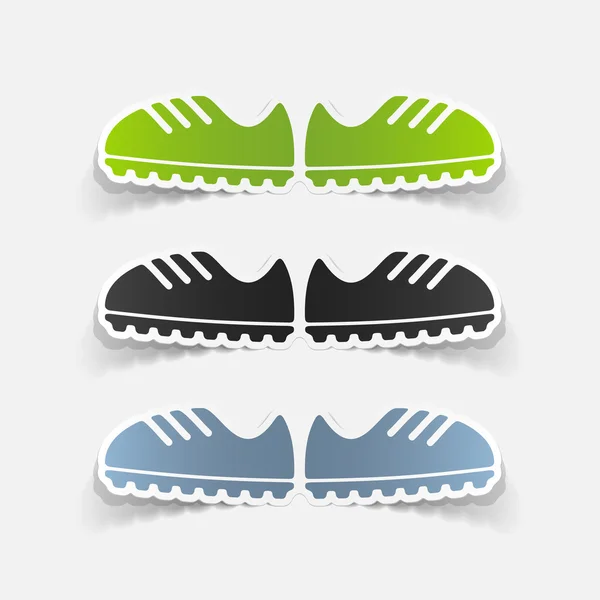 Elemento de diseño de zapatillas — Vector de stock
