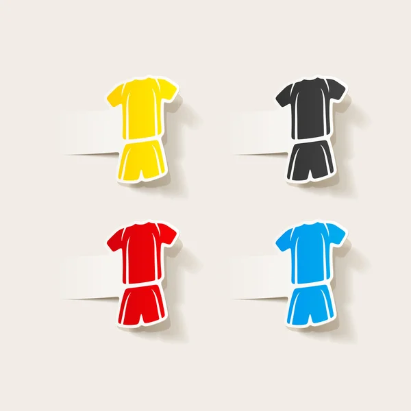 足球服装的设计元素 — 图库矢量图片