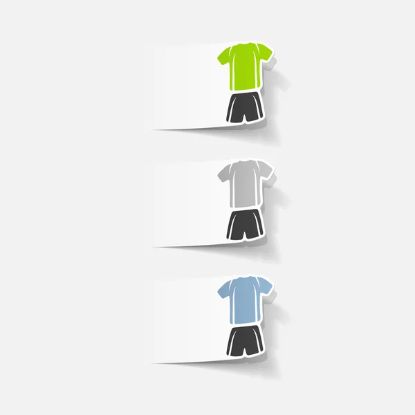 Elemento de diseño de ropa fútbol — Vector de stock