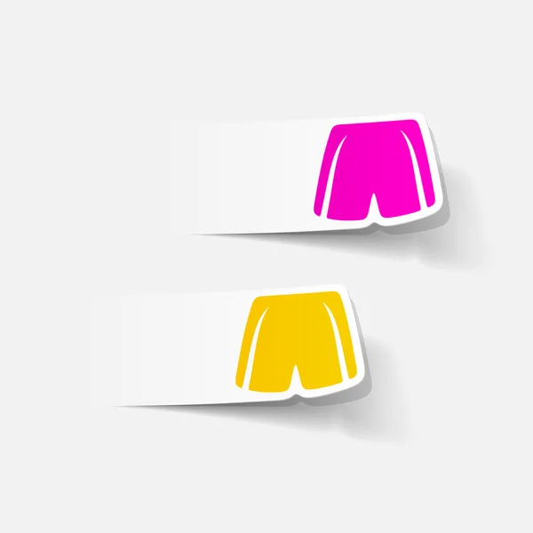 Elemento de design Shorts — Vetor de Stock