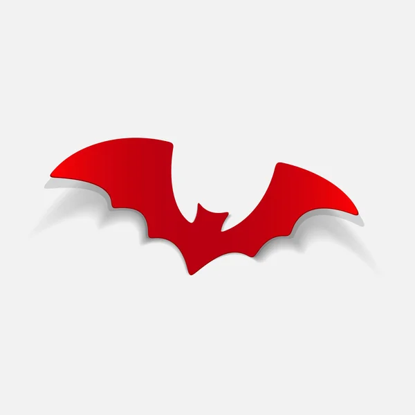 Elemento de design de morcego — Vetor de Stock