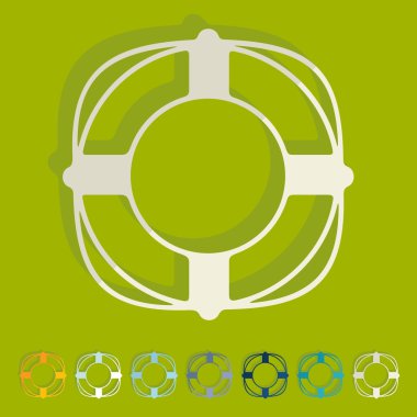 Düz tasarım: lifebuoy