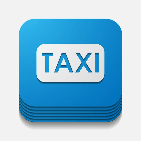 Taxi knop — Stockvector