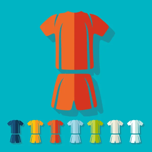 Design plat : Vêtements de football — Image vectorielle