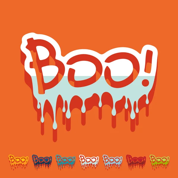Boo pictogrammen — Stockvector