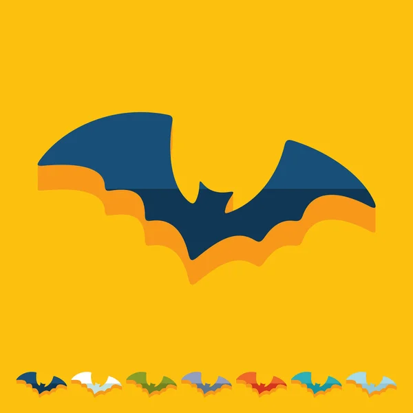 Ícones de morcego — Vetor de Stock