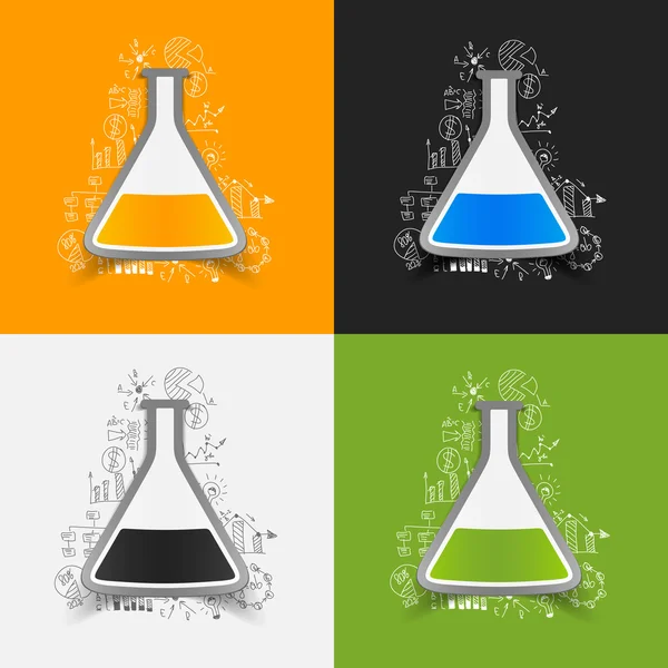 Tub cu formule de afaceri — Vector de stoc