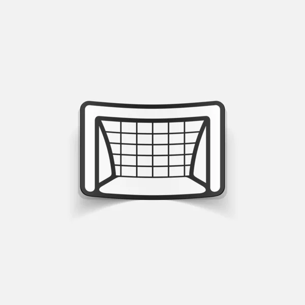 Puerta de fútbol — Vector de stock