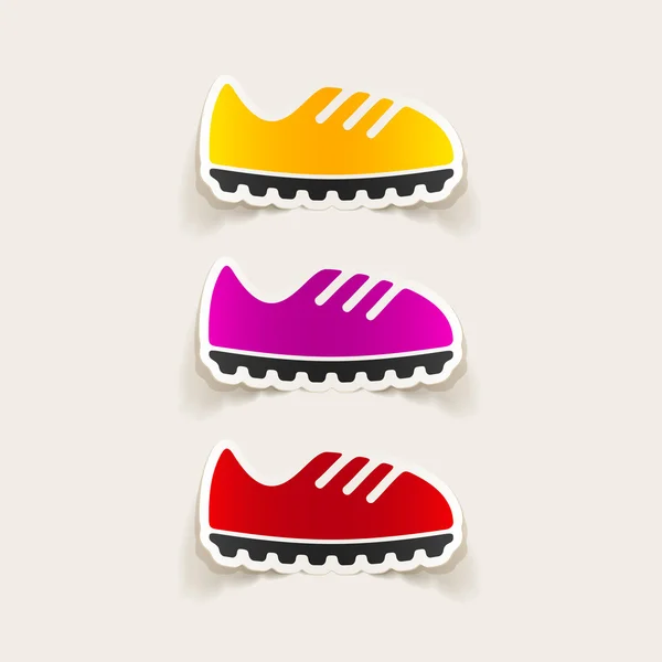 Elemento de diseño de zapatillas — Vector de stock