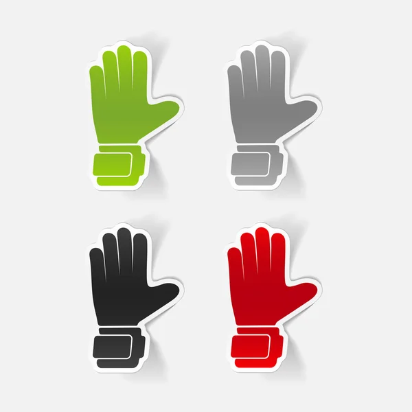 Guantes elemento de diseño — Vector de stock